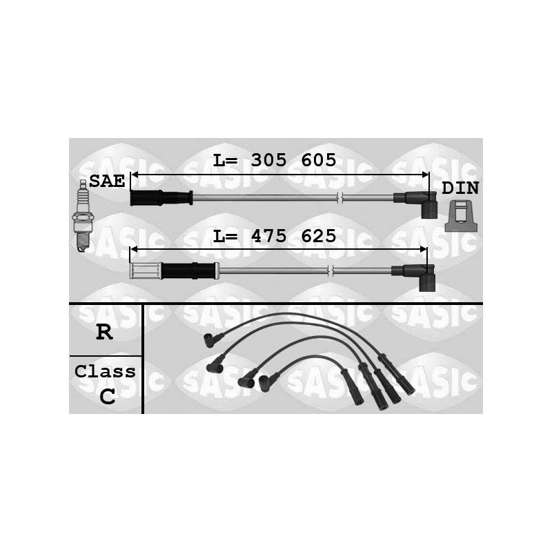 Fils de bougies / Faisceau d'allumage SASIC