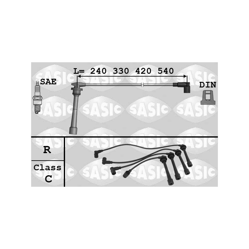 Fils de bougies / Faisceau d'allumage SASIC