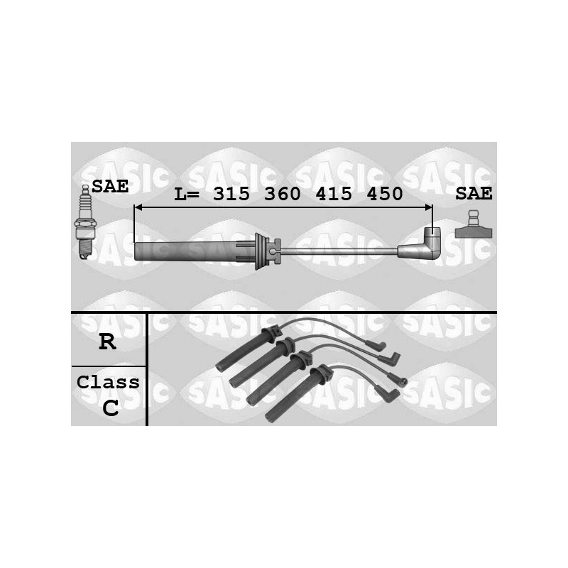Fils de bougies / Faisceau d'allumage SASIC