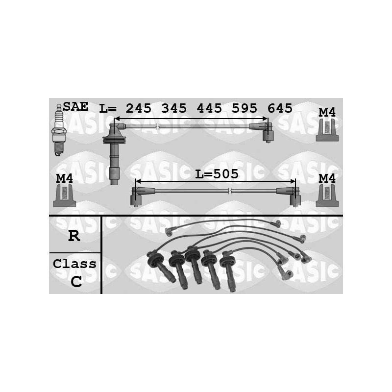 Fils de bougies / Faisceau d'allumage SASIC