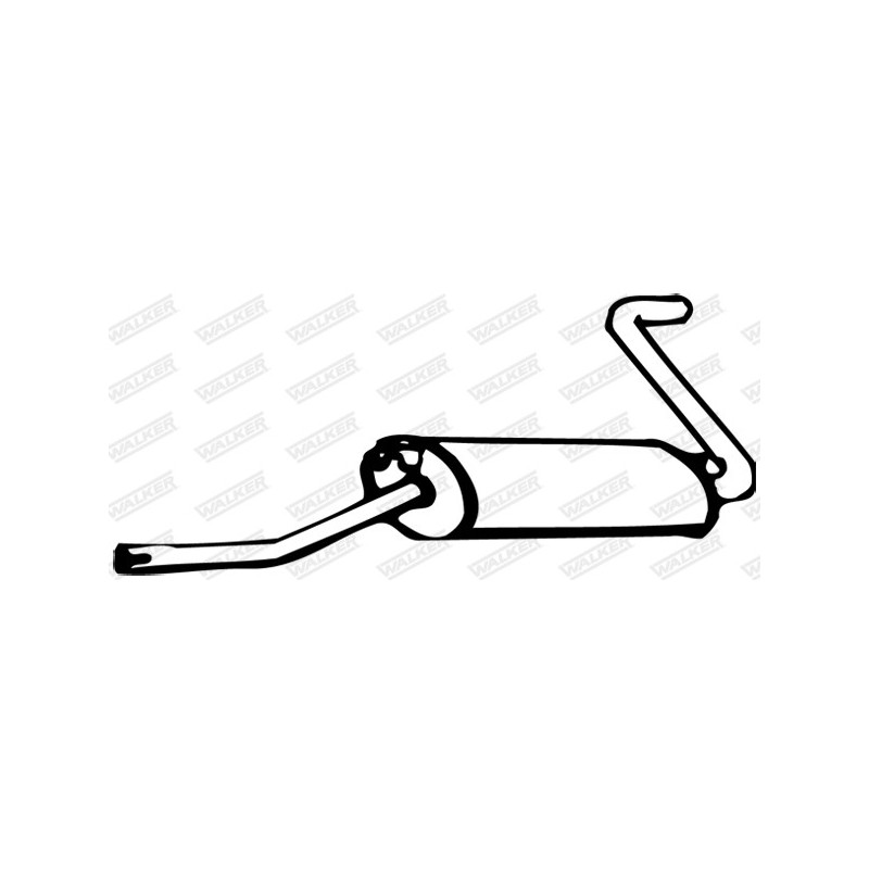 Silencieux arrière WALKER