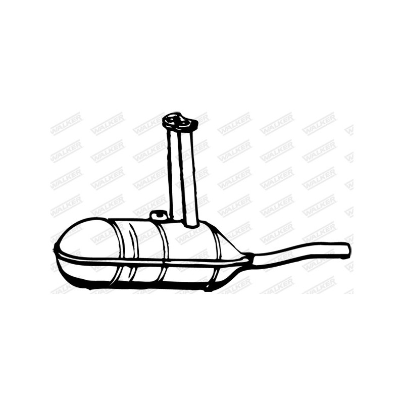 Silencieux arrière WALKER