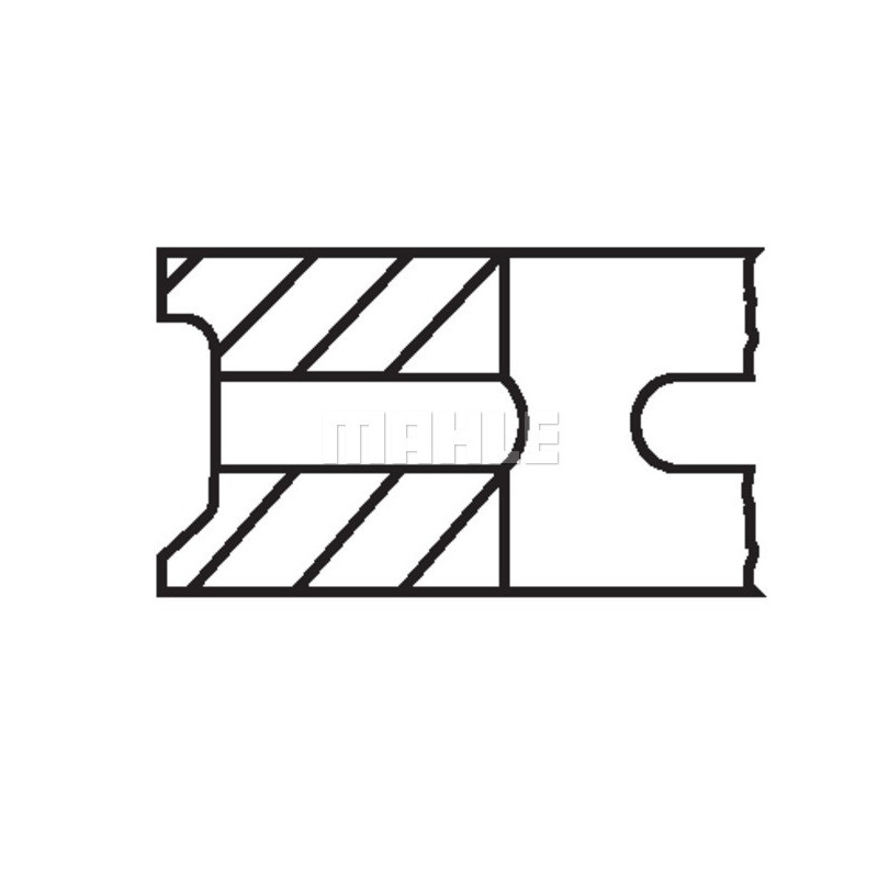 Jeu de segments de pistons MAHLE