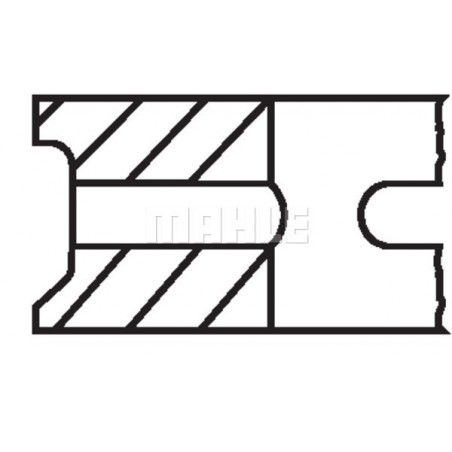 Jeu de segments de pistons...
