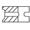 Jeu de segments de pistons MAHLE