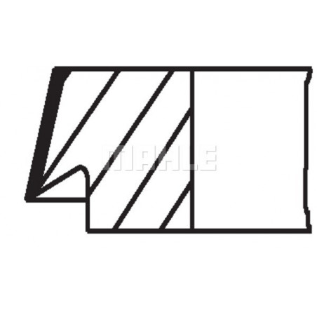 Jeu de segments de pistons...