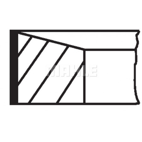 Jeu de segments de pistons...