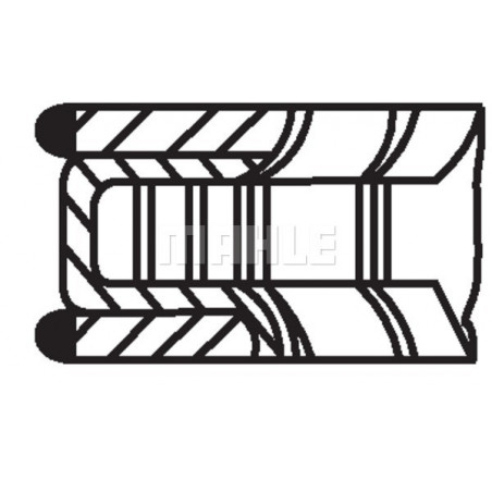 Jeu de segments de pistons...