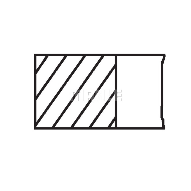 Jeu de segments de pistons MAHLE