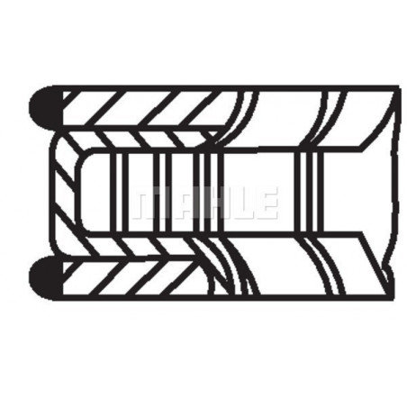 Jeu de segments de pistons...