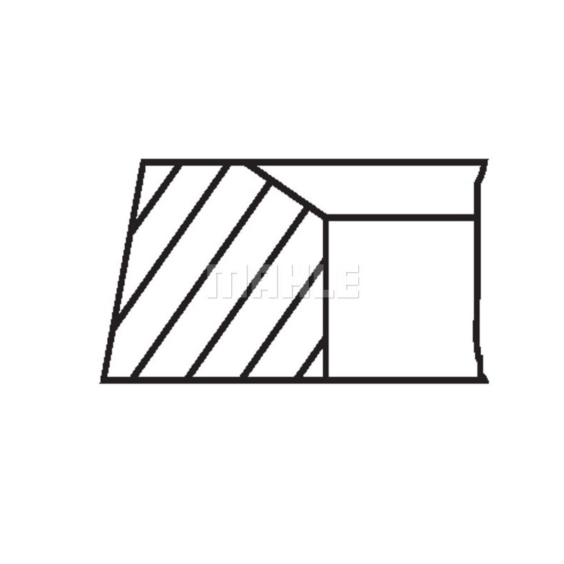 Jeu de segments de pistons MAHLE