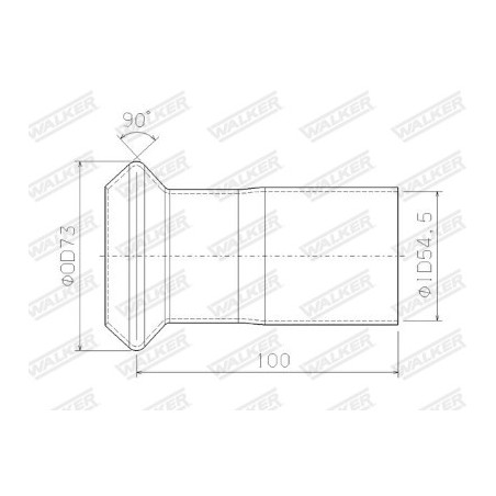 Tuyau d'échappement WALKER