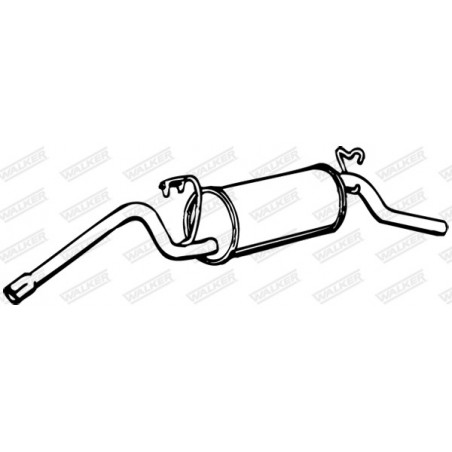 Silencieux arrière WALKER