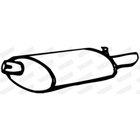 Silencieux arrière WALKER