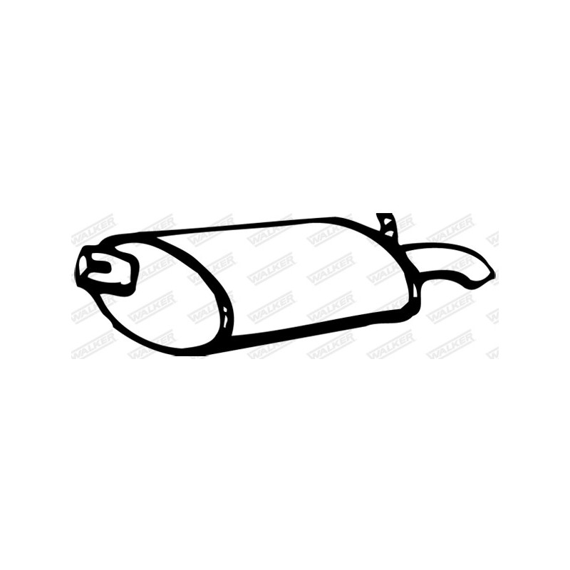 Silencieux arrière WALKER