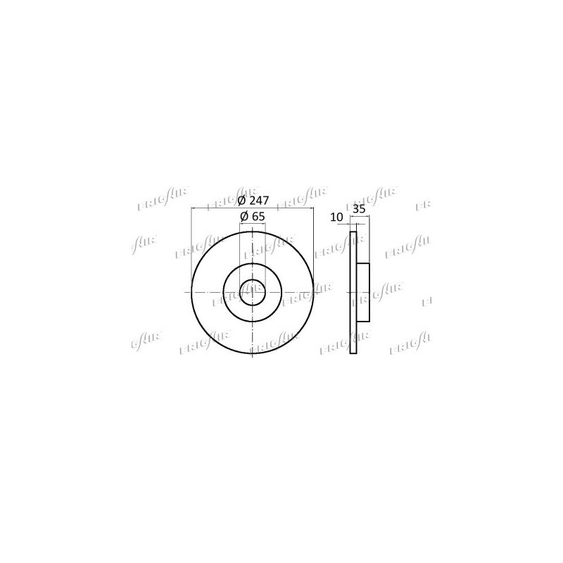 Disque de frein à l'unité FRIGAIR