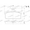 Jeu de quatre plaquettes de frein à disque FRIGAIR