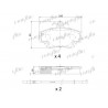 Jeu de quatre plaquettes de frein à disque FRIGAIR