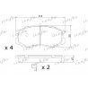 Jeu de quatre plaquettes de frein à disque FRIGAIR