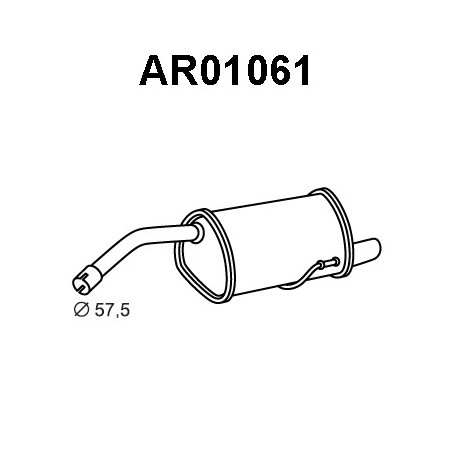 Silencieux arrière VENEPORTE