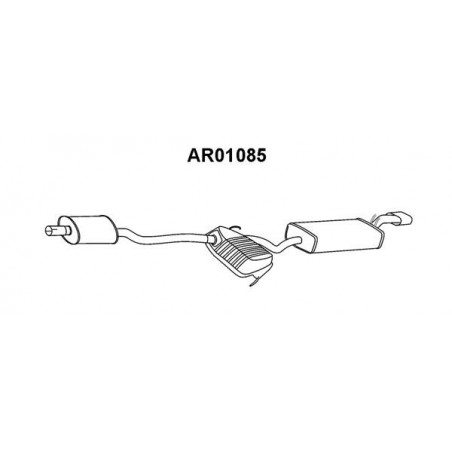 Silencieux arrière VENEPORTE