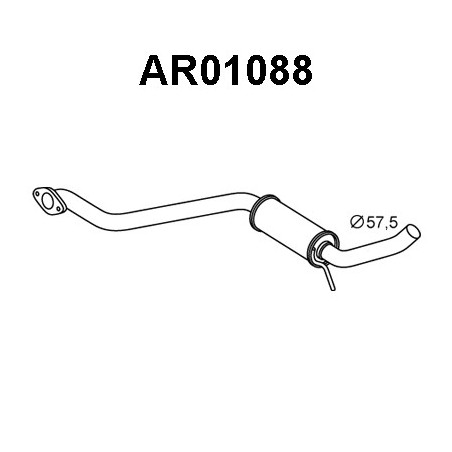 Silencieux intermédiaire VENEPORTE