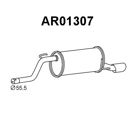 Silencieux arrière VENEPORTE