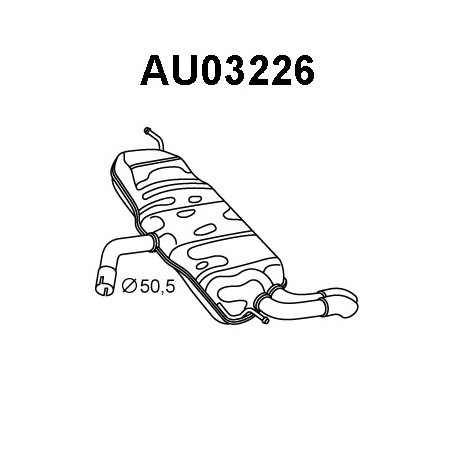 Silencieux arrière VENEPORTE