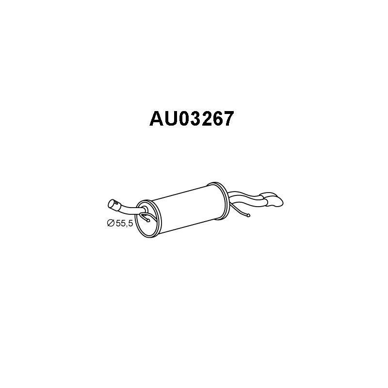 Silencieux arrière VENEPORTE