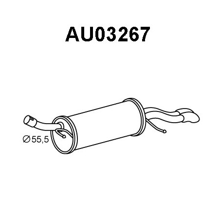 Silencieux arrière VENEPORTE