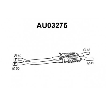 Silencieux avant VENEPORTE