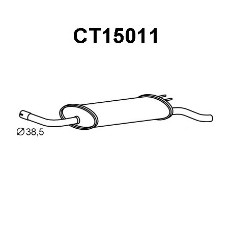 Silencieux arrière VENEPORTE