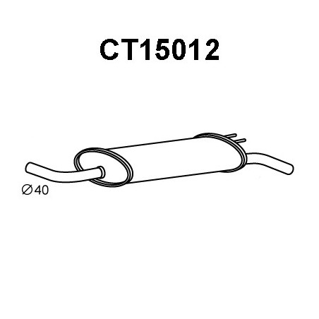 Silencieux arrière VENEPORTE