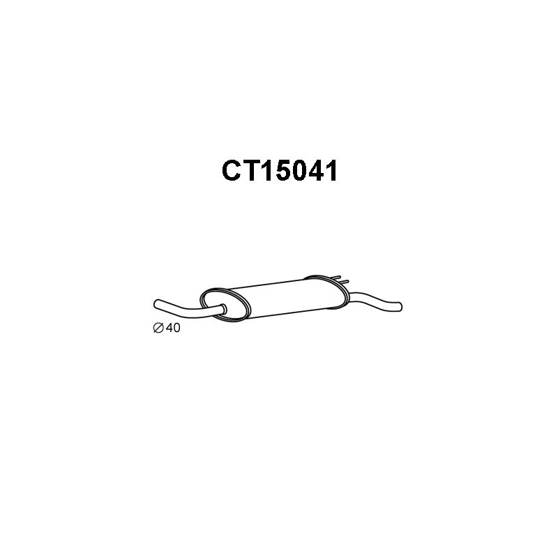 Silencieux arrière VENEPORTE