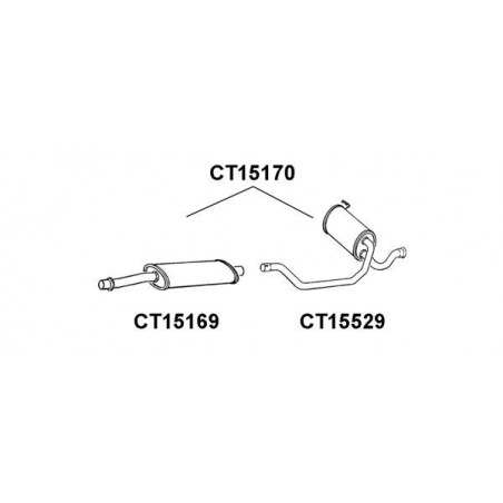 Silencieux avant VENEPORTE
