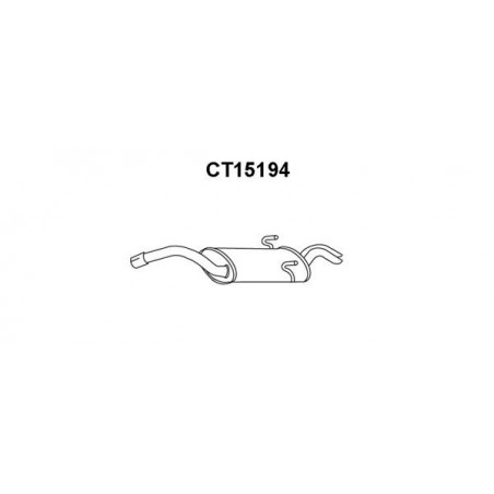 Silencieux arrière VENEPORTE