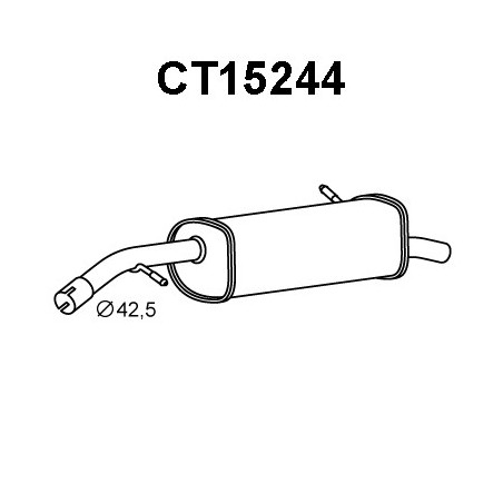 Silencieux arrière VENEPORTE