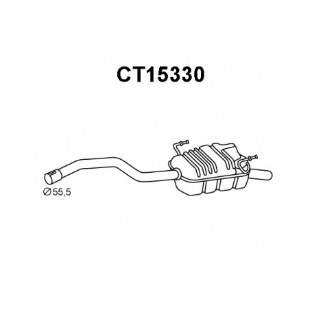 Silencieux arrière VENEPORTE