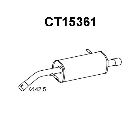 Silencieux arrière VENEPORTE