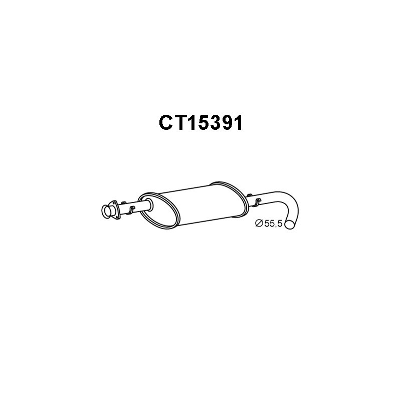 Silencieux intermédiaire VENEPORTE