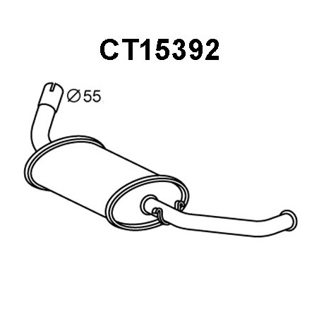 Silencieux arrière VENEPORTE