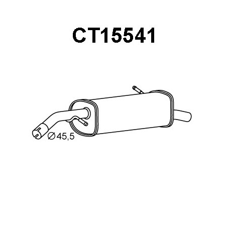 Silencieux arrière VENEPORTE