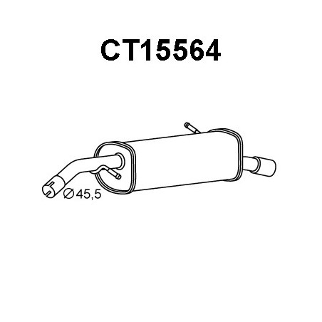 Silencieux arrière VENEPORTE