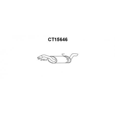 Silencieux arrière VENEPORTE