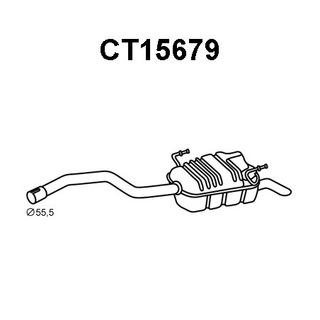 Silencieux arrière VENEPORTE