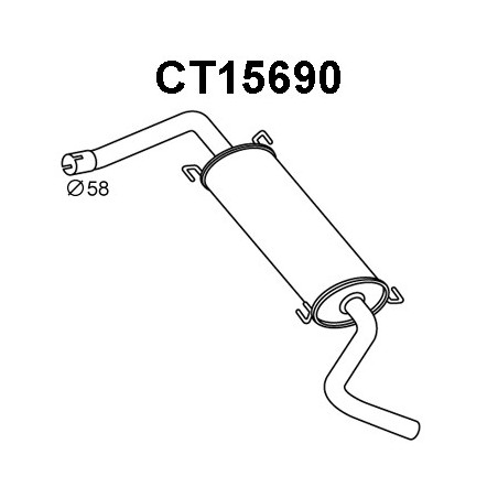 Silencieux arrière VENEPORTE