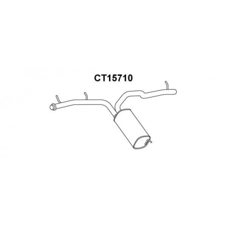 Silencieux arrière VENEPORTE