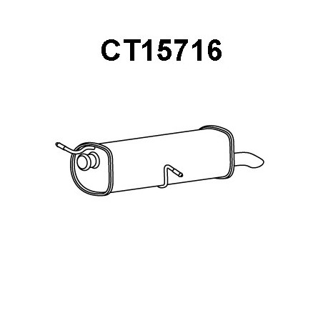 Silencieux arrière VENEPORTE