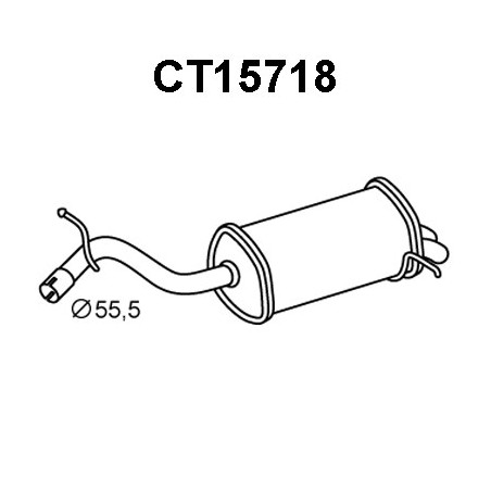 Silencieux arrière VENEPORTE