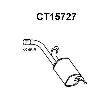 Silencieux arrière VENEPORTE
